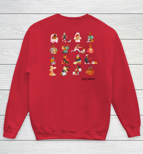 Rappers With Puppies Front and Back Youth Sweatshirt 8
