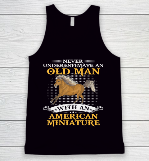 Father gift shirt Mens Never Underestimate An Old Man With An American Miniature T Shirt Tank Top