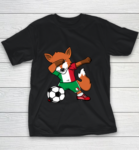 Dabbing Fox Italy Soccer Fans Jersey Italian Football Lovers Youth T-Shirt