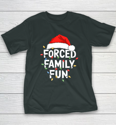 Forced Family Fun Shirt Christmas Pajamas Youth T-Shirt 3