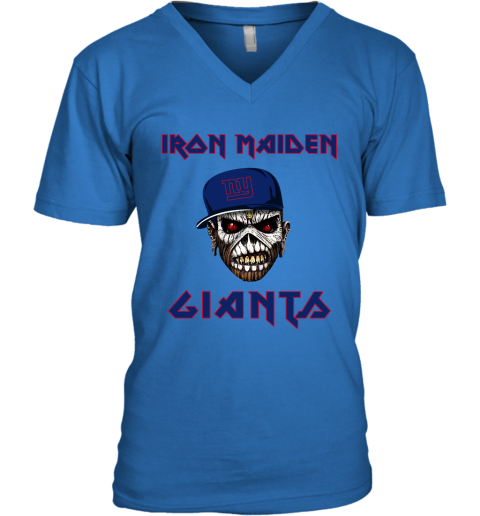 NFL New York Giants Iron Maiden Rock Band Music Football Sports oYGI3DCSB0n v neck unisex 8 95 151514 front royal