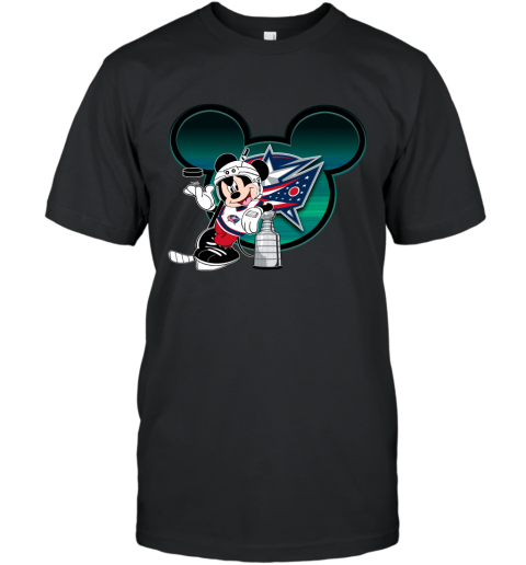 NHL Columbus Blue Jackets Stanley Cup Mickey Mouse Disney Hockey T