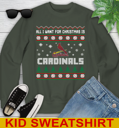MLB All I Want For Christmas Is St.Louis Cardinals Baseball Sports 116