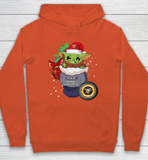 Pittsburgh Penguins Christmas Baby Yoda Star Wars Funny Happy NHL Hoodie 5