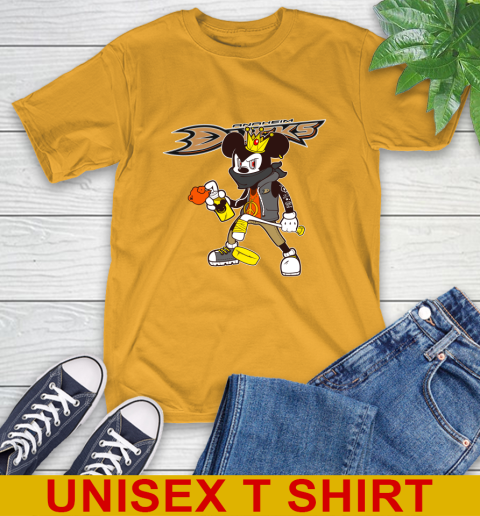 Anaheim Ducks NHL Hockey Mickey Peace Sign Sports T-Shirt 3