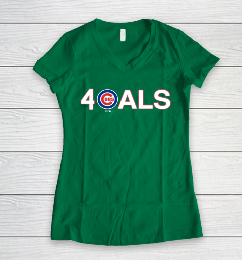 Cubs ALS Women's V-Neck T-Shirt 3