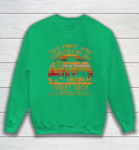 WKRP Thanksgiving Day Turkey Drop Sweatshirt 5