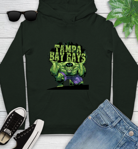 Tampa Bay Rays MLB Baseball Incredible Hulk Marvel Avengers Sports Youth Hoodie 13