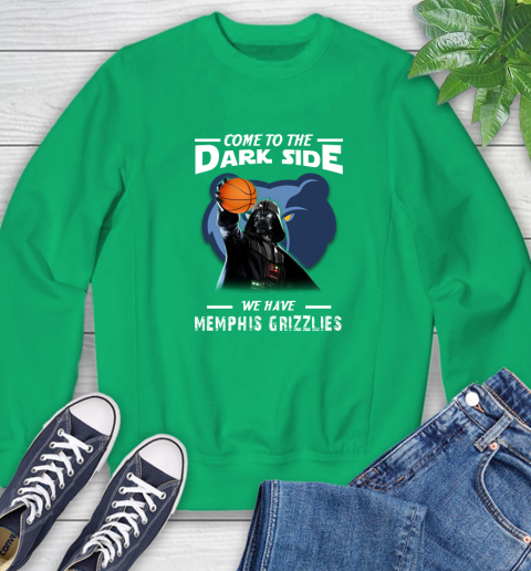 NBA Come To The Dark Side We Have Memphis Grizzlies Star Wars Darth Vader Basketball Sweatshirt 7