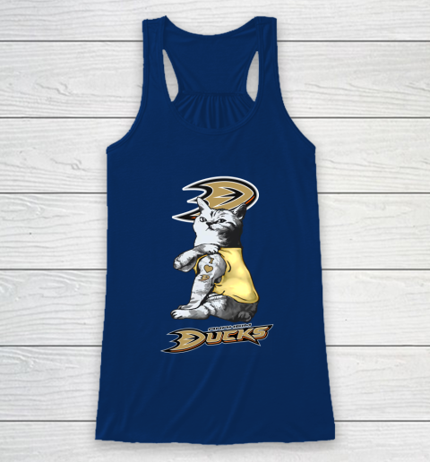 NHL My Cat Loves Anaheim Ducks Hockey Racerback Tank 6