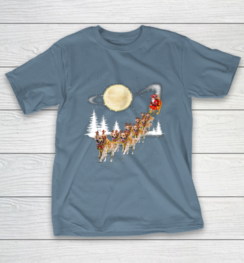 Golden Retriever Reindeer Christmas T-Shirt 6