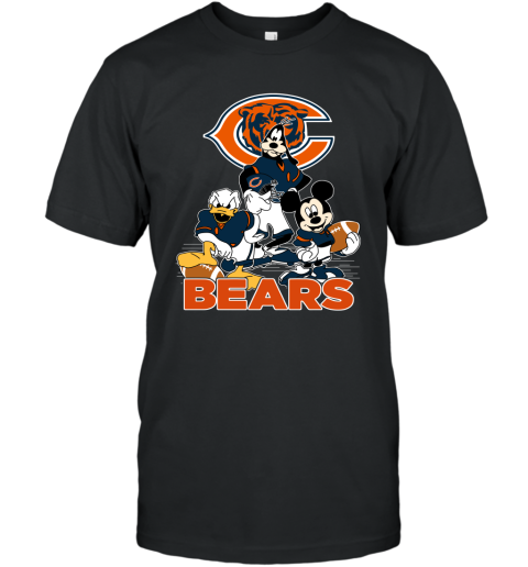 NFL Chicago Bears Mickey Mouse Donald Duck Goofy Football T Shirt