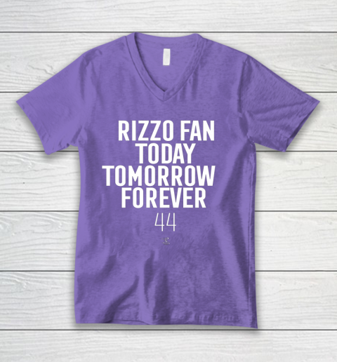 Anthony Rizzo Tshirt Fan Today Tomorrow Forever Gameday V-Neck T-Shirt 8