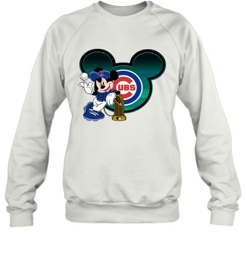 MLB Chicago Cubs The Commissioner's Trophy Mickey Mouse Disney Shirt