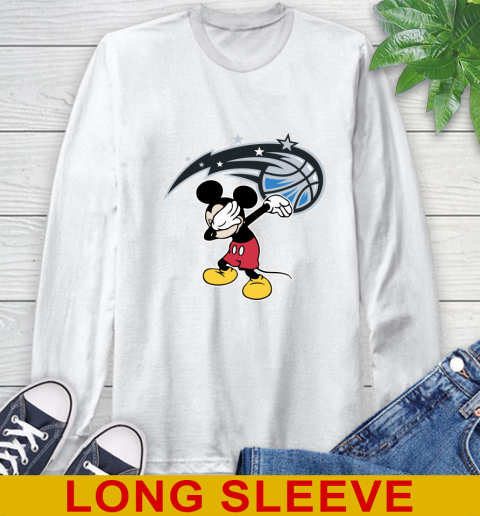 Orlando Magic NBA Basketball Dabbing Mickey Disney Sports Long Sleeve T-Shirt