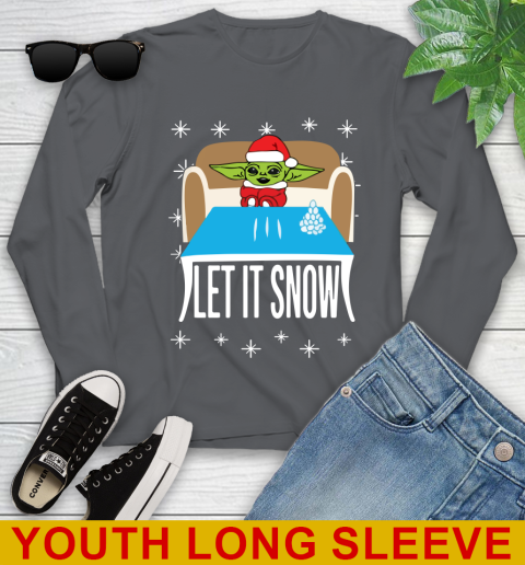 Christmas Baby Yoda And Cocaine Let It Snow Star Wars Shirts 125