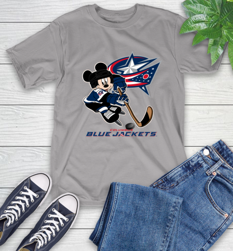 NHL Columbus Blue Jackets Mickey Mouse Disney Hockey T Shirt T-Shirt 6