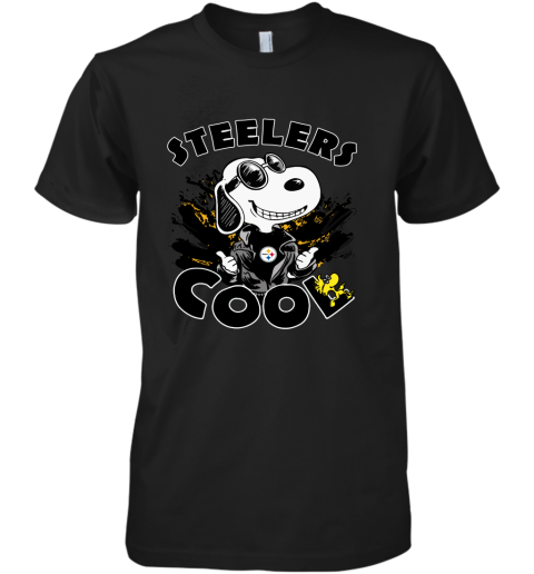 Pittsburg Steelers Snoopy Joe Cool We're Awesome Premium Men's T-Shirt
