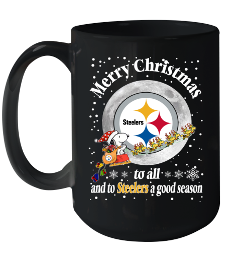 Pittsburgh Steelers Merry Christmas To All And To Steelers A Good Season NFL Football Sports Ceramic Mug 15oz