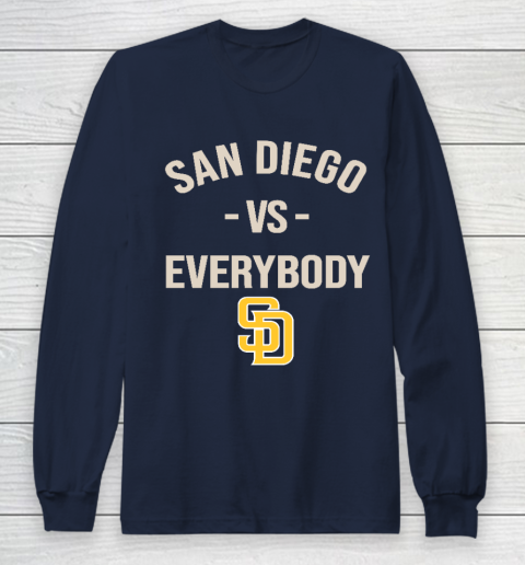 San Diego Padres Vs Everybody Long Sleeve T-Shirt 2
