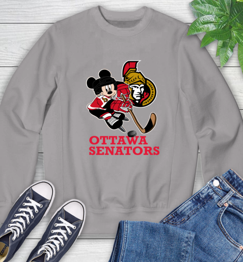 NHL Ottawa Senators Mickey Mouse Disney Hockey T Shirt Sweatshirt 5