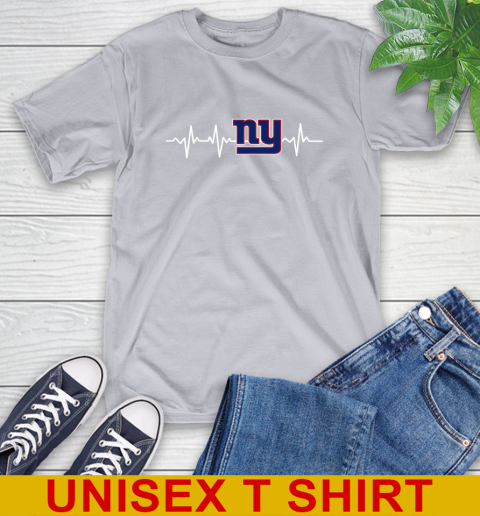 New York Giants NFL Football Heart Beat Shirt T-Shirt 5