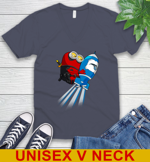 NBA Basketball Orlando Magic Deadpool Minion Marvel Shirt V-Neck T-Shirt 7