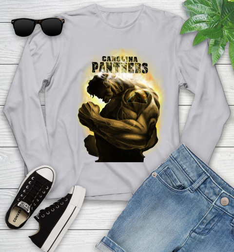 Carolina Panthers NFL Football Hulk Marvel Avengers Sports Youth Long Sleeve 5