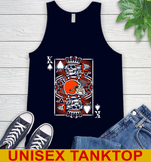 Cleveland Browns NFL Football The King Of Spades Death Cards Shirt Tank Top 2