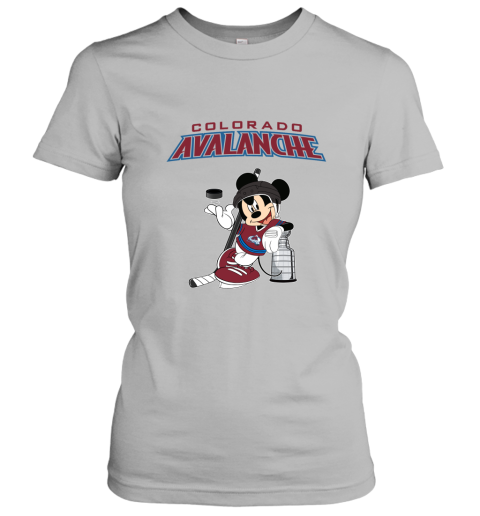 Mickey Colorado Avalanche With The Stanley Cup Hockey NHL Women's T-Shirt