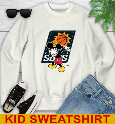Phoenix Suns NBA Basketball Dabbing Mickey Disney Sports Youth Sweatshirt