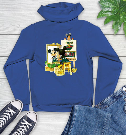 NHL Hockey Minnesota Wild Mickey Drawing Shirt 131