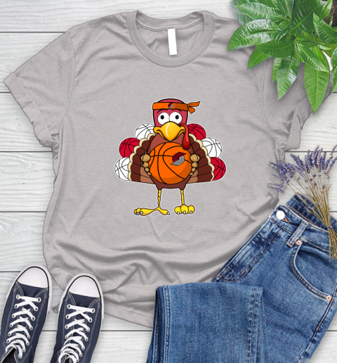 Portland Trail Blazers Turkey thanksgiving day Women's T-Shirt 10