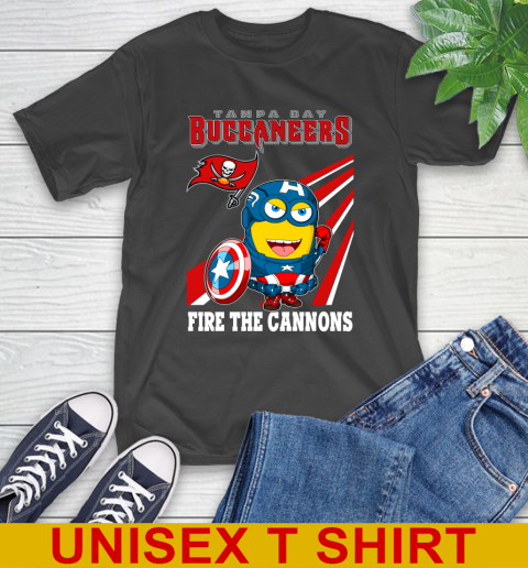 NFL Football Tampa Bay Buccaneers Captain America Marvel Avengers Minion Shirt T-Shirt
