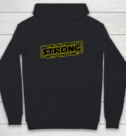 The Autism Is Strong With This One Autism Awareness Youth Hoodie