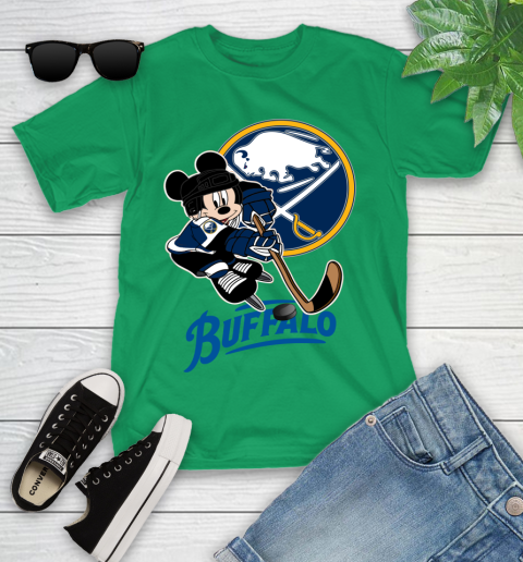 NHL Buffalo Sabres Mickey Mouse Disney Hockey T Shirt Youth T-Shirt 6