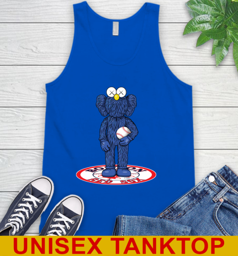 MLB Baseball Boston Red Sox Kaws Bff Blue Figure Shirt Tank Top 5