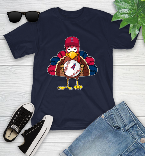 Los Angeles Angels Turkey thanksgiving Youth T-Shirt 3