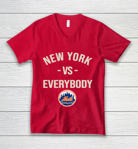 New York Mets Vs Everybody V-Neck T-Shirt 6