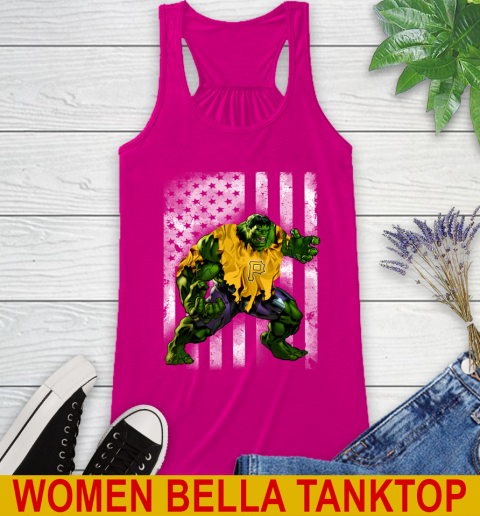 Pittsburgh Pirates Hulk Marvel Avengers MLB Baseball American Flag Racerback Tank 6