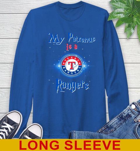 MLB Baseball Harry Potter My Patronus Is A Texas Rangers Long Sleeve T-Shirt 11
