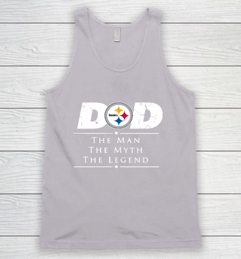 Pittsburgh Steelers NFL Football Dad The Man The Myth The Legend Tank Top 3