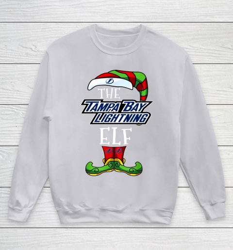 Tampa Bay Lightning Christmas ELF Funny NHL Youth Sweatshirt 3