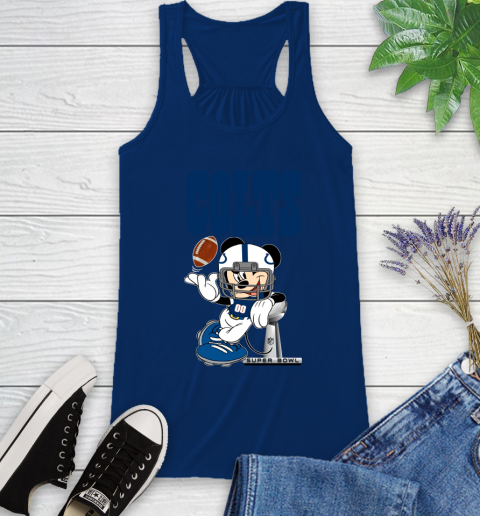 NFL Indianapolis Colts Mickey Mouse Disney Super Bowl Football T Shirt Racerback Tank 9