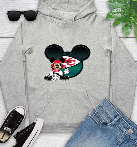 NFL Kansas City Chiefs Mickey Mouse Disney Football T Shirt Youth Hoodie