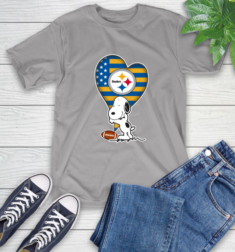 Pittsburgh Steelers NFL Football The Peanuts Movie Adorable Snoopy T-Shirt 6