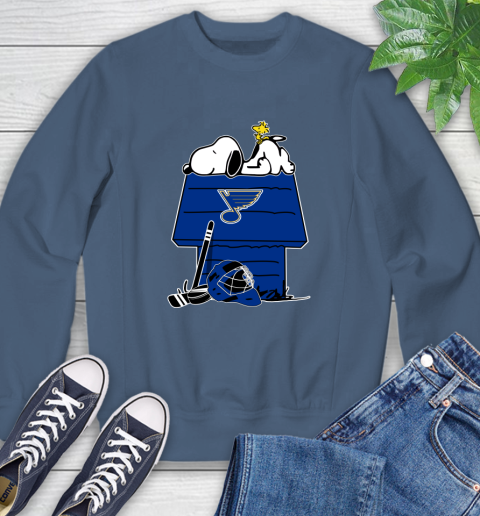 St.Louis Blues NHL Hockey Snoopy Woodstock The Peanuts Movie Sweatshirt 7