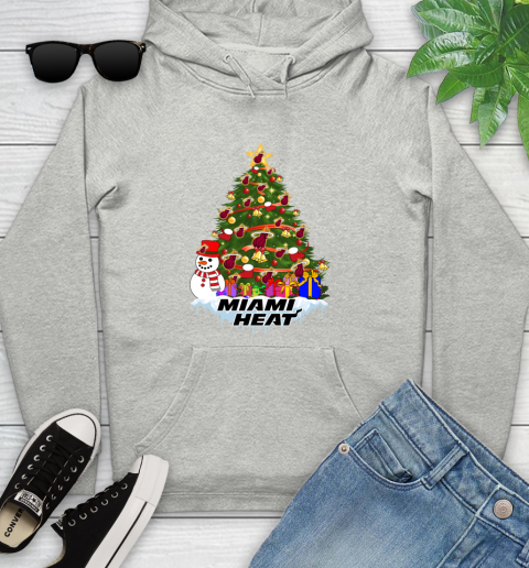 Miami Heat Merry Christmas NBA Basketball Sports Youth Hoodie