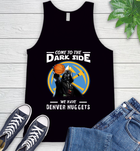 NBA Come To The Dark Side We Have Denver Nuggets Star Wars Darth Vader Basketball Tank Top