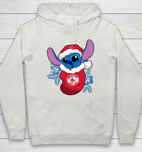 Boston Red Sox Christmas Stitch In The Sock Funny Disney MLB Hoodie 12